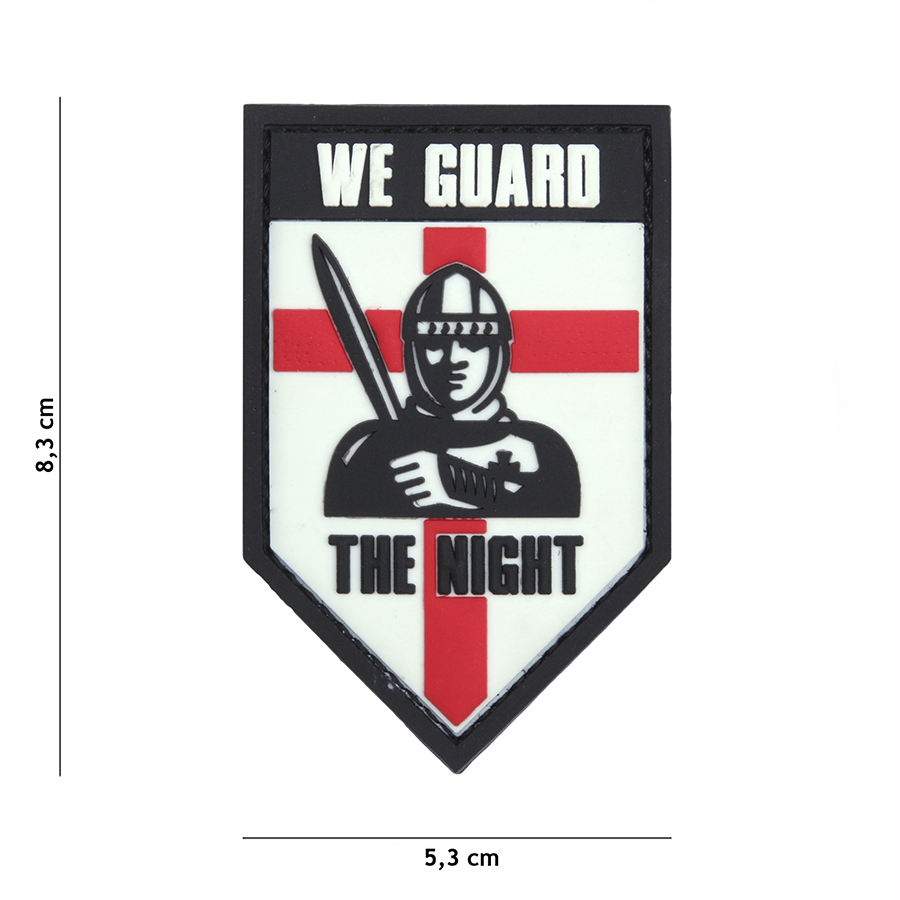 Embleem 3D PVC We guard the night wit #9052