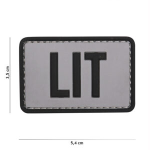 Embleem 3D PVC LIT grijs #9053
