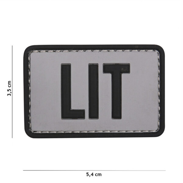 Embleem 3D PVC LIT grijs #9053