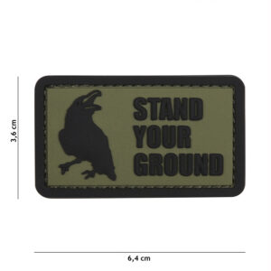 Embleem 3D PVC Stand Your Ground groen #12049