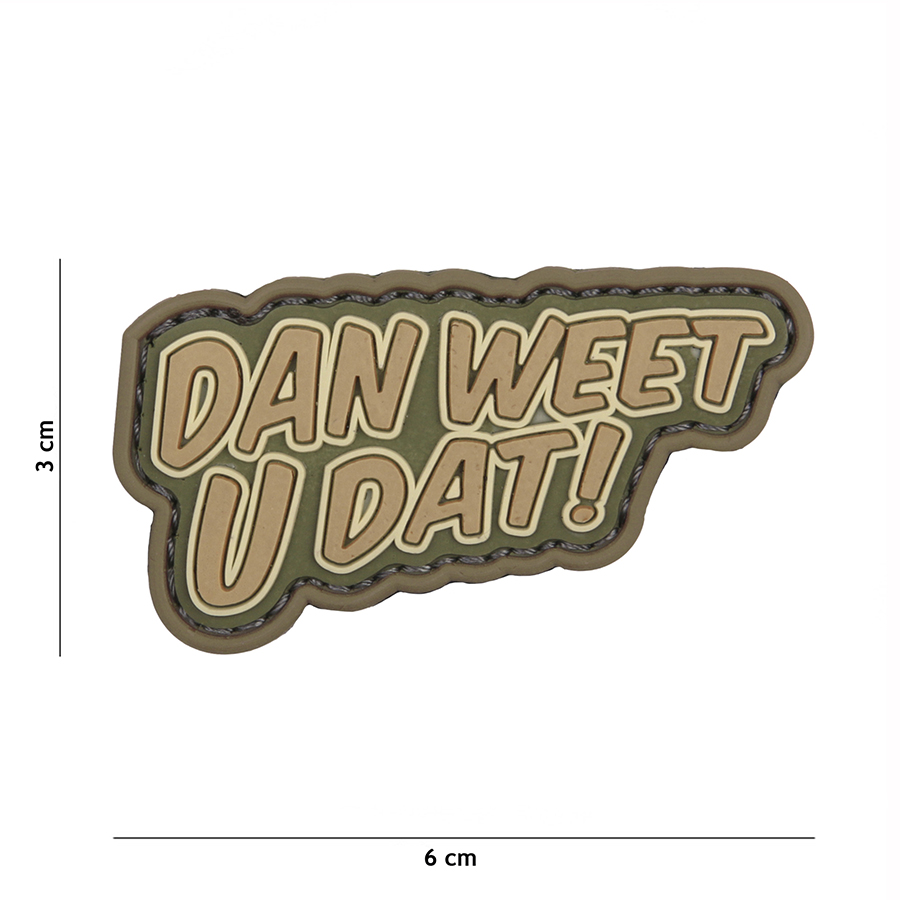 Embleem 3D PVC Dan Weet U Dat coyote #12061