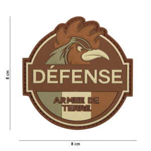 Embleem 3D PVC Defense Armee de Terre bruin #13074