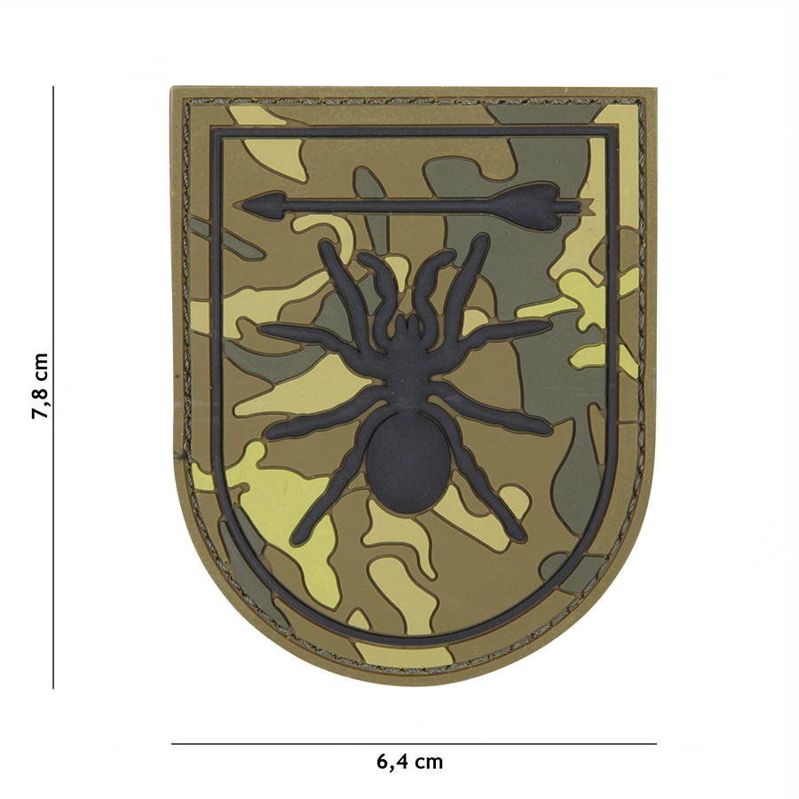 Embleem 3D PVC Special Forces spin groen #13081