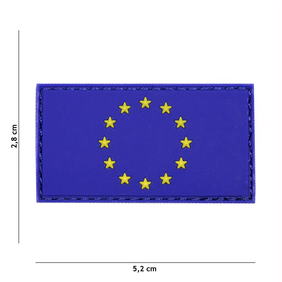 Embleem 3D PVC EU blauw #13103