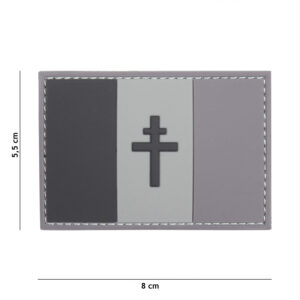 Embleem 3D PVC Franse vrijheid grijs #13110