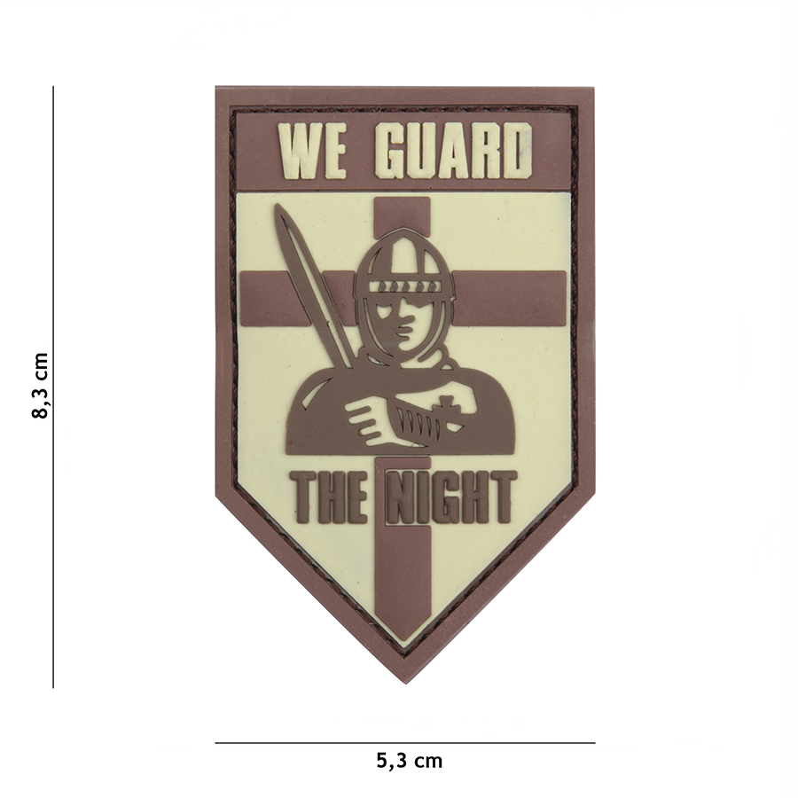 Embleem 3D PVC We guard the night coyote #13111