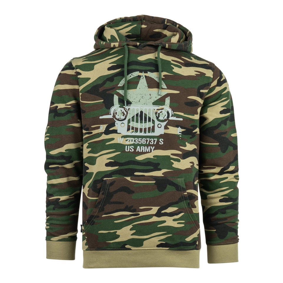 Hoodie Allied Star-Willy jeep camo