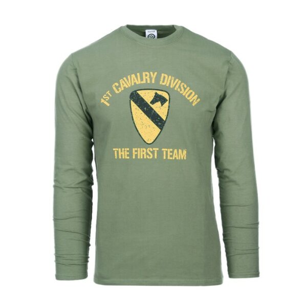 T-shirt First Cavalry Division lange mouw