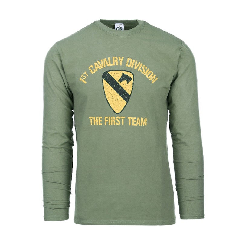 T-shirt First Cavalry Division lange mouw T-shirt First Cavalry Division lange mouw