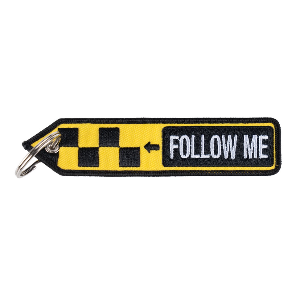 Sleutelhanger Follow Me geblokt #123 Sleutelhanger Follow Me geblokt #123