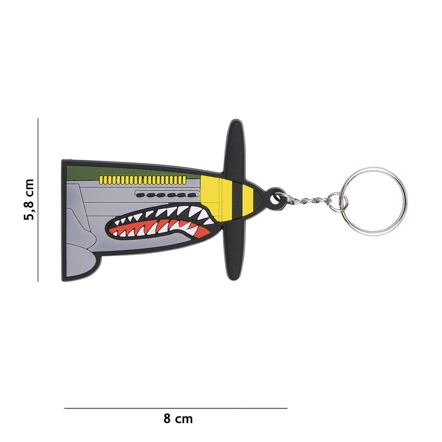 Sleutelhanger 3D PVC P-51 Mustang #107 Sleutelhanger 3D PVC P-51 Mustang #107