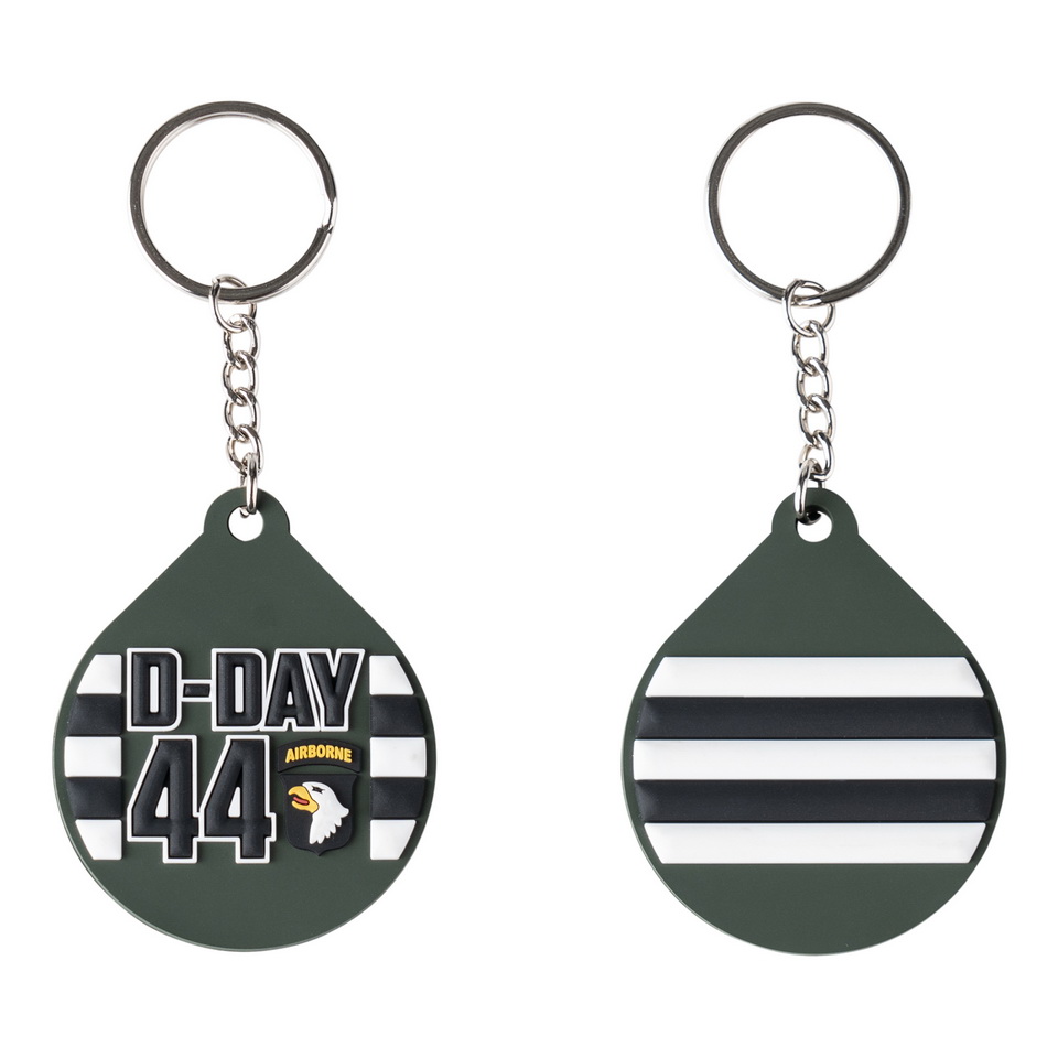 Sleutelhanger 3D PVC Invasion Stripes D-Day 44 #138 Sleutelhanger 3D PVC Invasion Stripes D-Day 44 #138