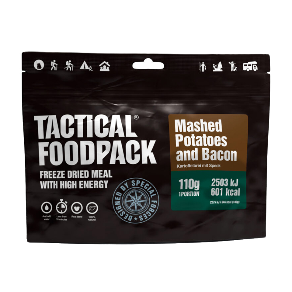 Tactical Foodpack Mashed Potatoes and Bacon 110g Tactical Foodpack Mashed Potatoes and Bacon 110g