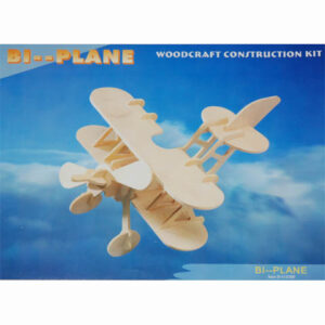 Houten bouwpakket bi-plane #3129