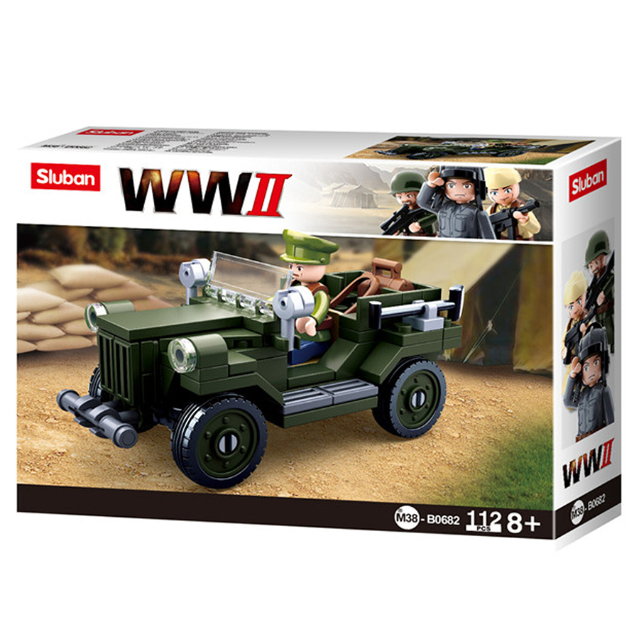 Sluban WWII Allied light truck M38-B0682 #16091