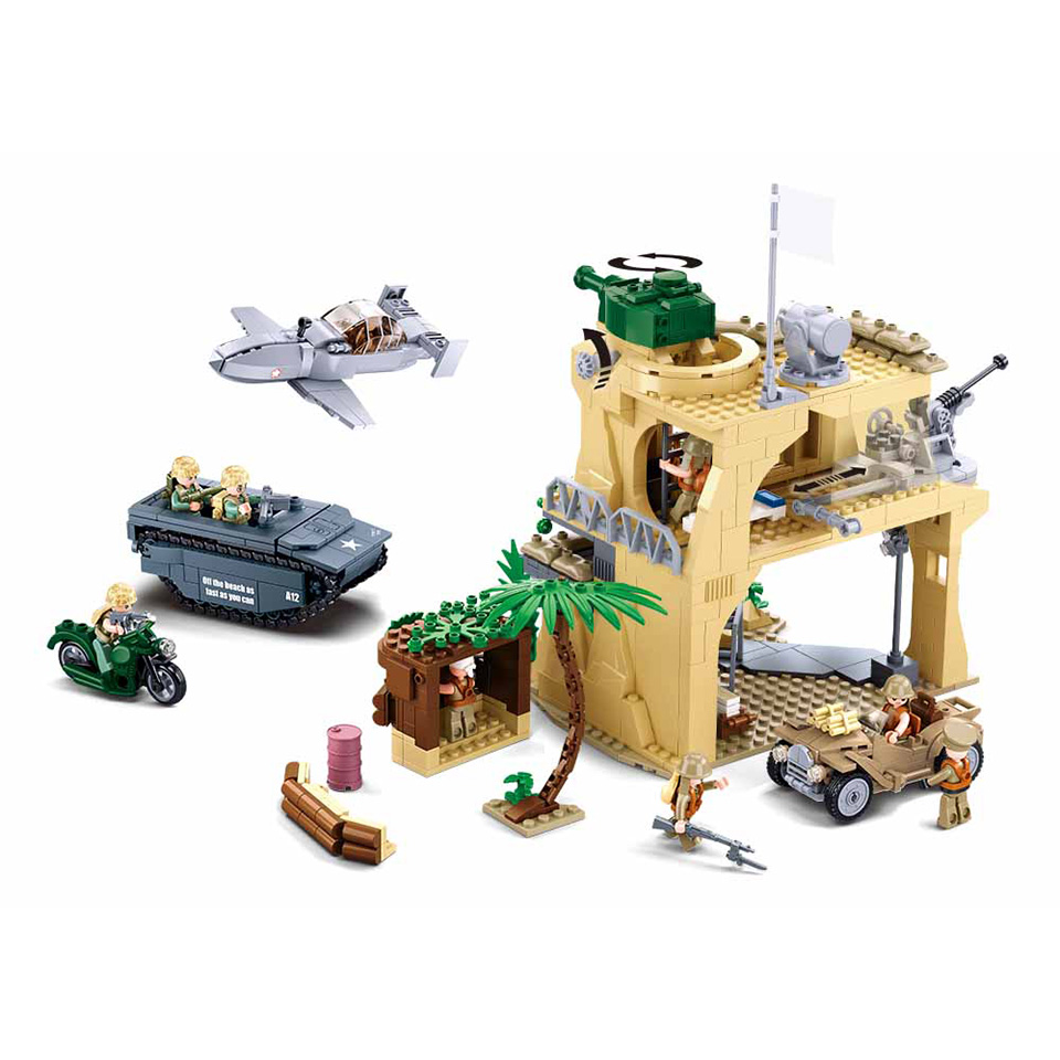 Sluban WWII Battle of Iwo Jima M38-B1111 #16112 Sluban WWII Battle of Iwo Jima M38-B1111 #16112