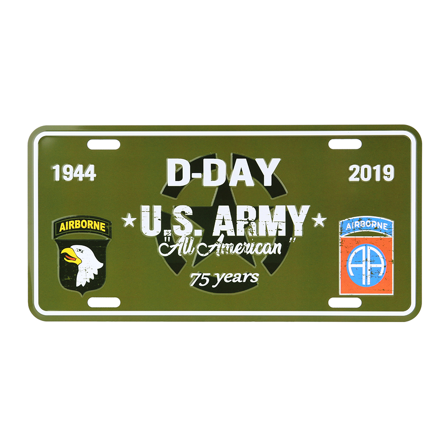 Nummerplaat D-Day U.S. Army Nummerplaat D-Day U.S. Army