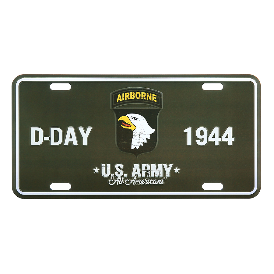 Nummerplaat D-Day 1944 101st Airborne