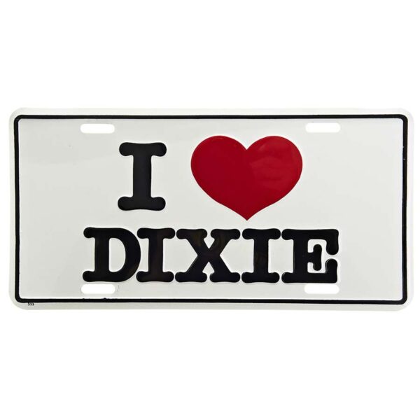 Nummerplaat I love dixie #5180