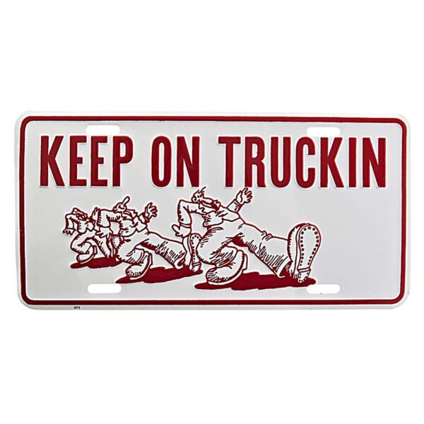 Nummerplaat keep on trucking #7186
