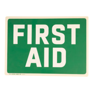 Plastic plaat klein first aid #8166