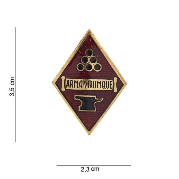 Embleem metaal Arma Virumque #8032