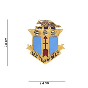 Embleem metaal 128th Infantry Regiment Les Terribles G #8010