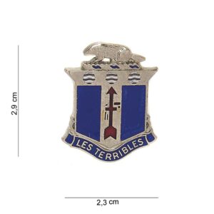 Embleem metaal 128Th Infantry Regiment Les Terribles S #8009