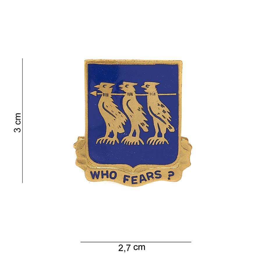 Embleem metaal Who Fears? #8016