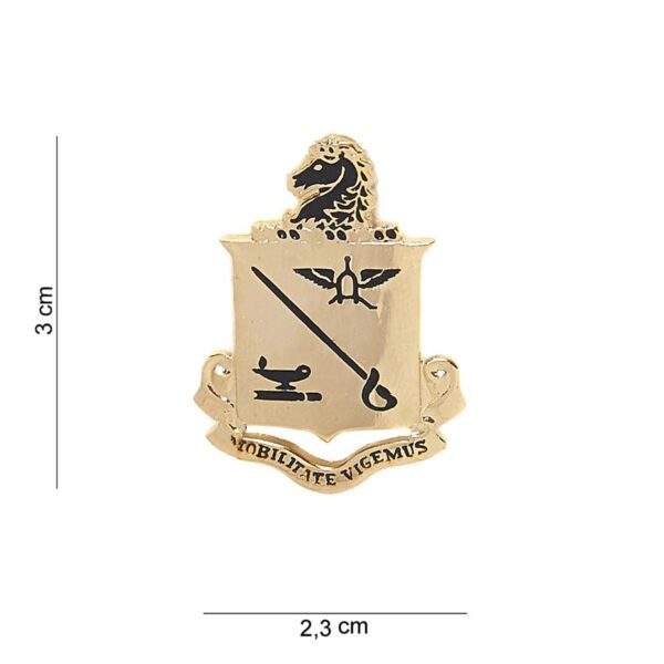Embleem metaal Mobilitate Vigemus WWII US Army Cavalry #8023