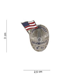 Embleem metaal pol. officer Los Angeles Police #7033