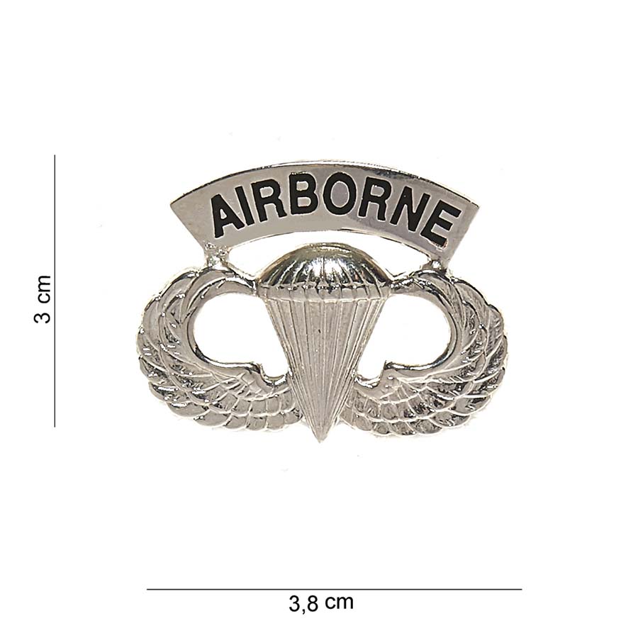 Embleem metaal Airborne parawing #7061