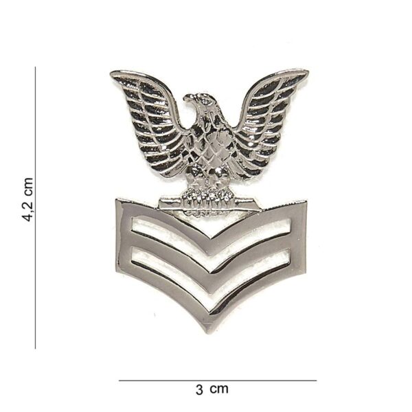 Embleem metaal US navy stripes #7056