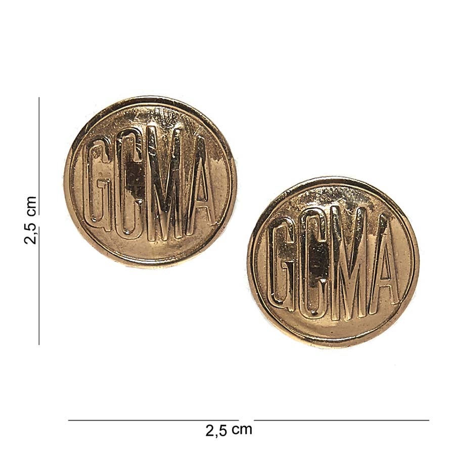 Embleem metaal coast guard mutual assistance disk #6045