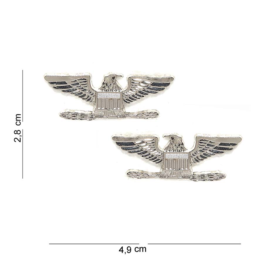 Embleem metaal colonel Rank eagles #7025