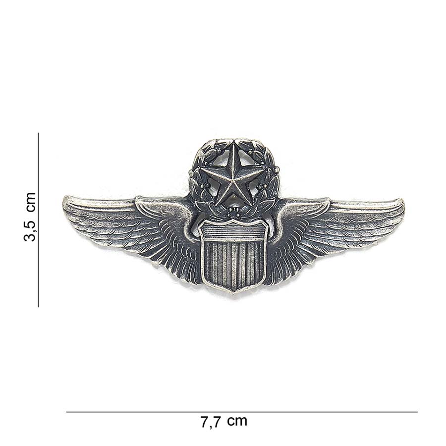 Embleem metaal wing commanding pilot #7013