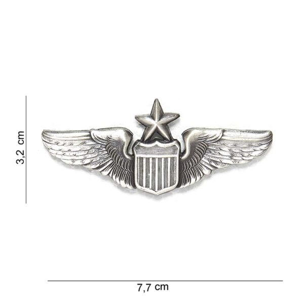 Embleem metaal wing senior pilot #7011