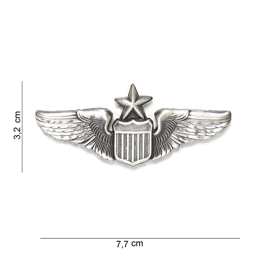 Embleem metaal wing senior pilot #7011
