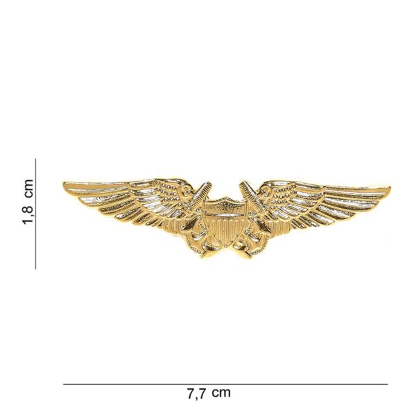 Embleem metaal wing US #7017