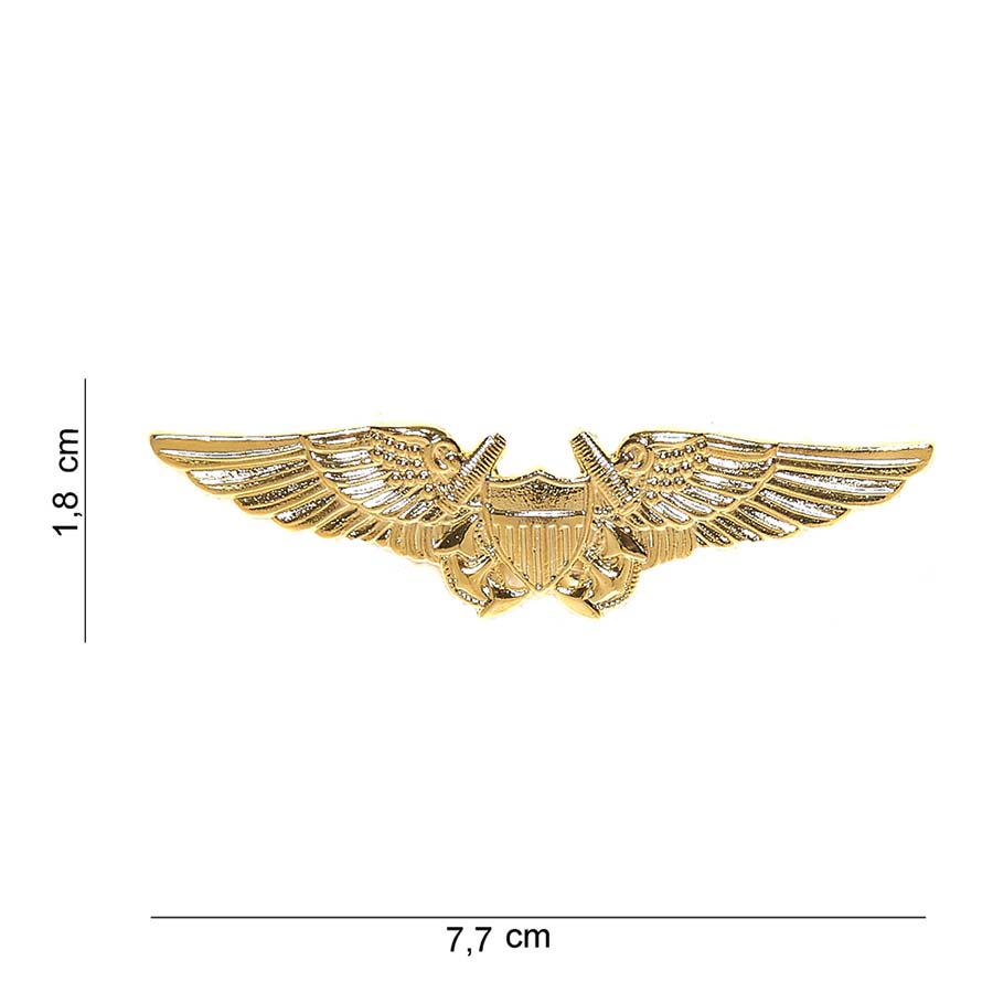Embleem metaal wing US #7017