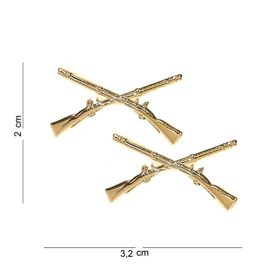 Embleem metaal infantry rifles SET #6034