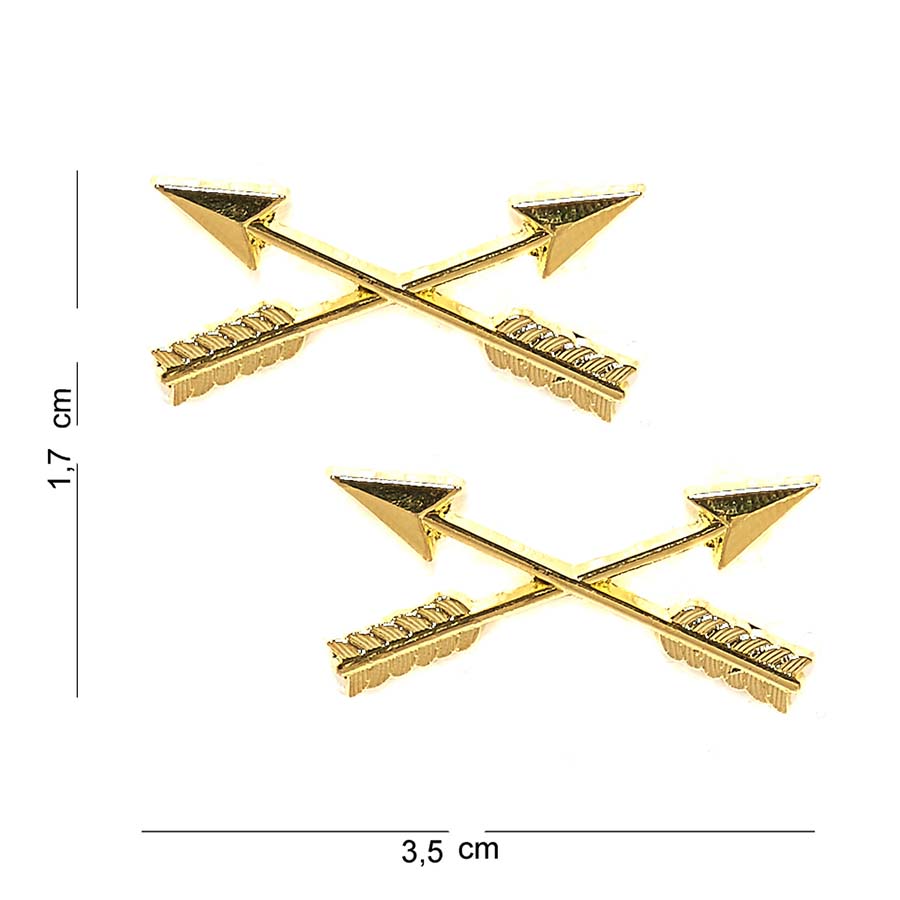 Embleem metaal crossed arrows #6038
