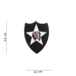 Embleem metaal 2nd infantry division US #7059