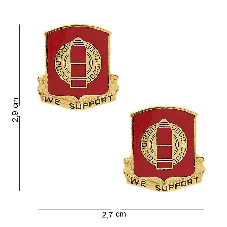 Embleem metaal We support set #8027