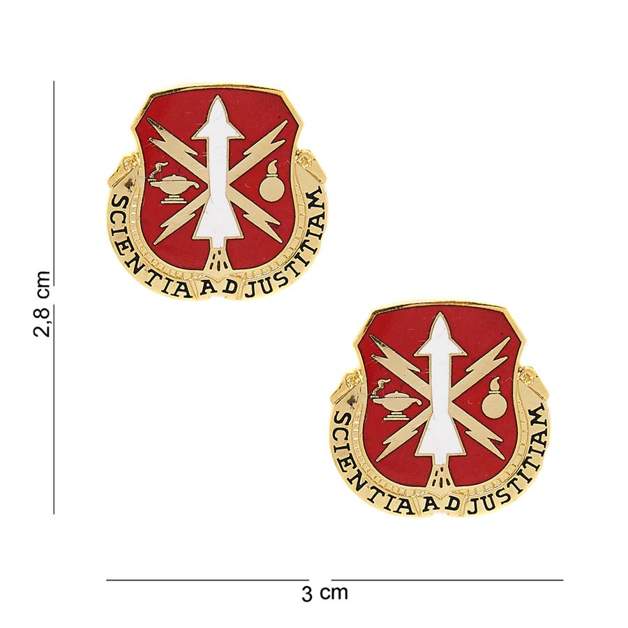 Embleem metaal Missile and Munitions center and school #8033