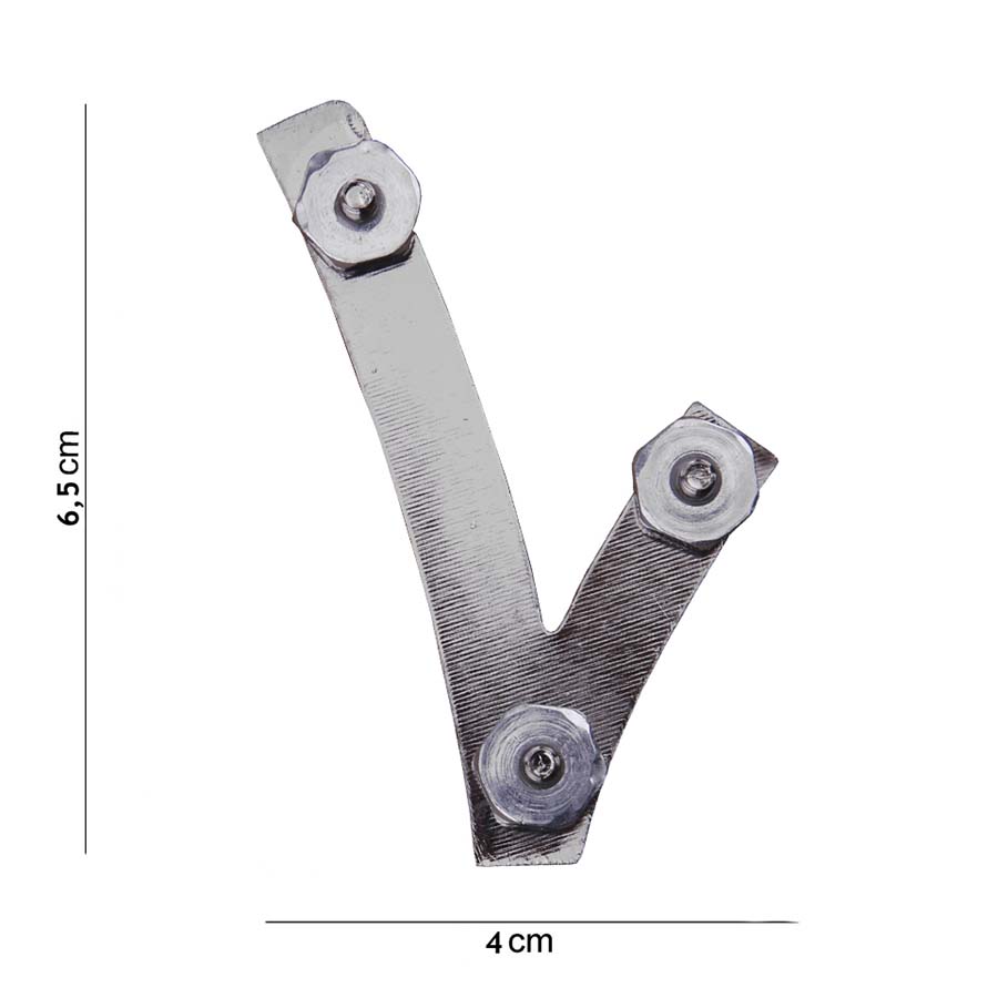 Embleem metaal SECURITE schroefdraad #7098