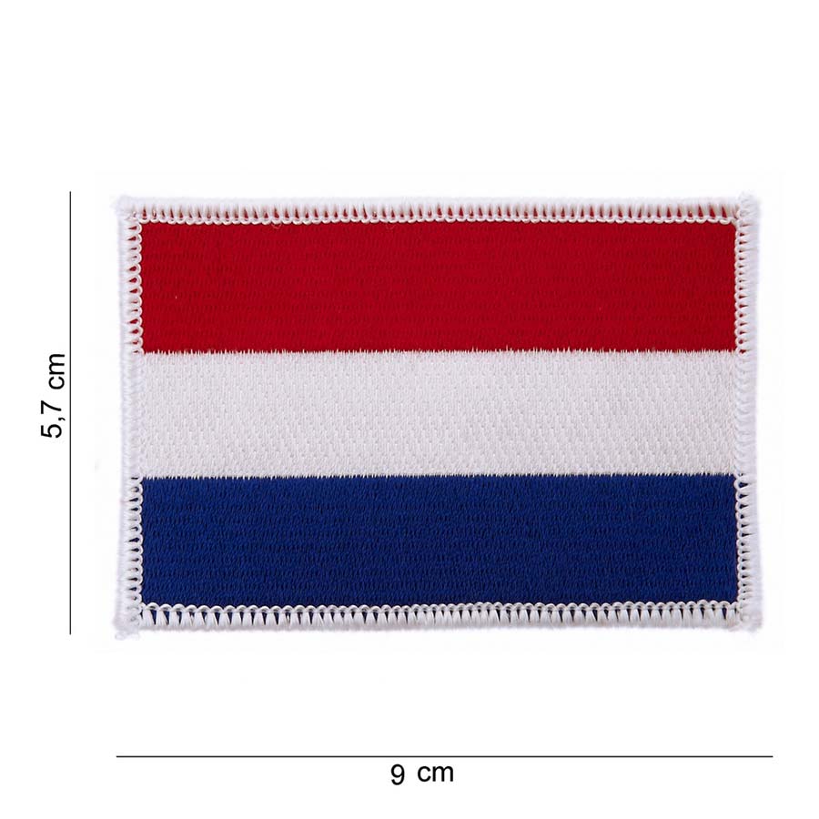 Embleem stof vlag Holland middel #1025