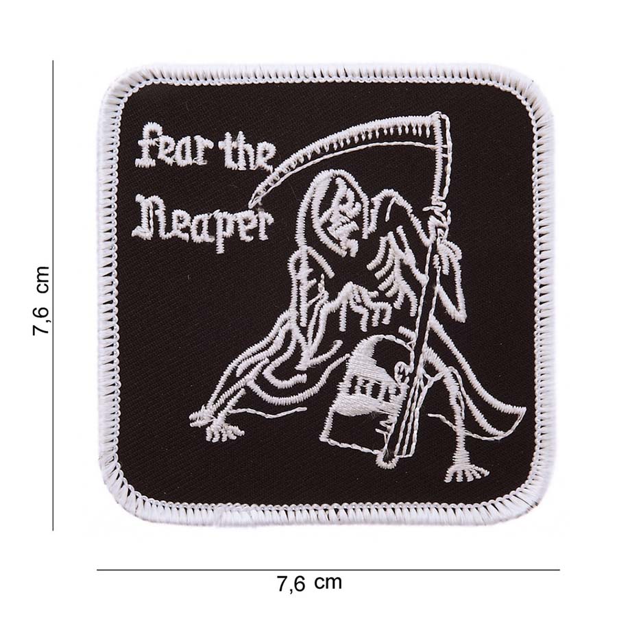 Embleem stof fear the reaper #1062