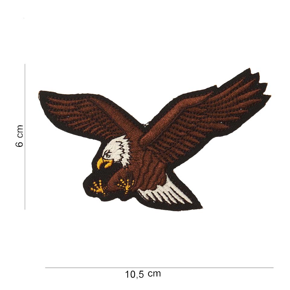 Embleem stof flying eagle links kijkend (klein) #2038