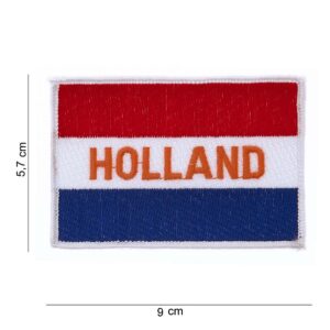 Embleem stof vlag Holland tekst Holland #1016